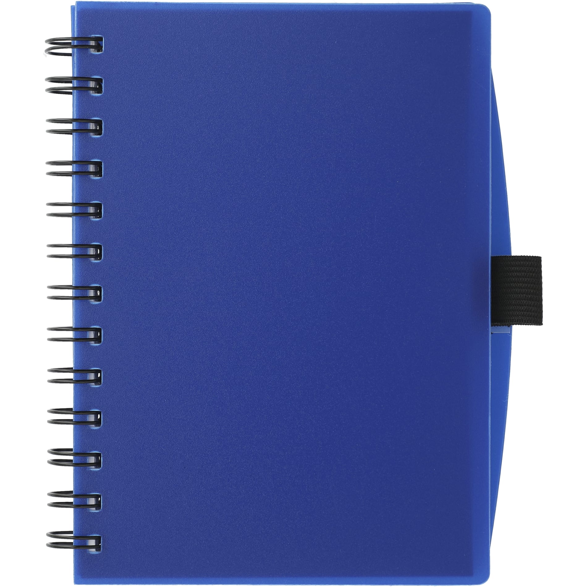 Front View of Blue 5.5" x 7" FSC® Mix Coordinator Spiral Notebook plain