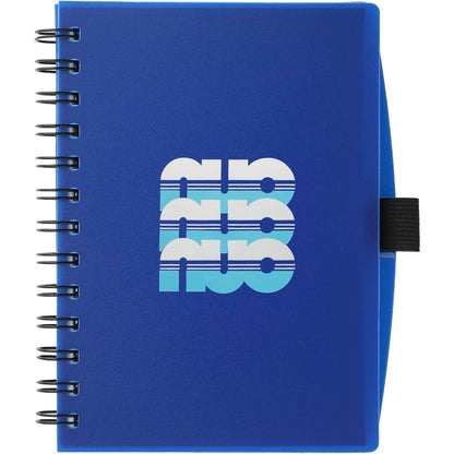 Front View of Blue 5.5" x 7" FSC® Mix Coordinator Spiral Notebook