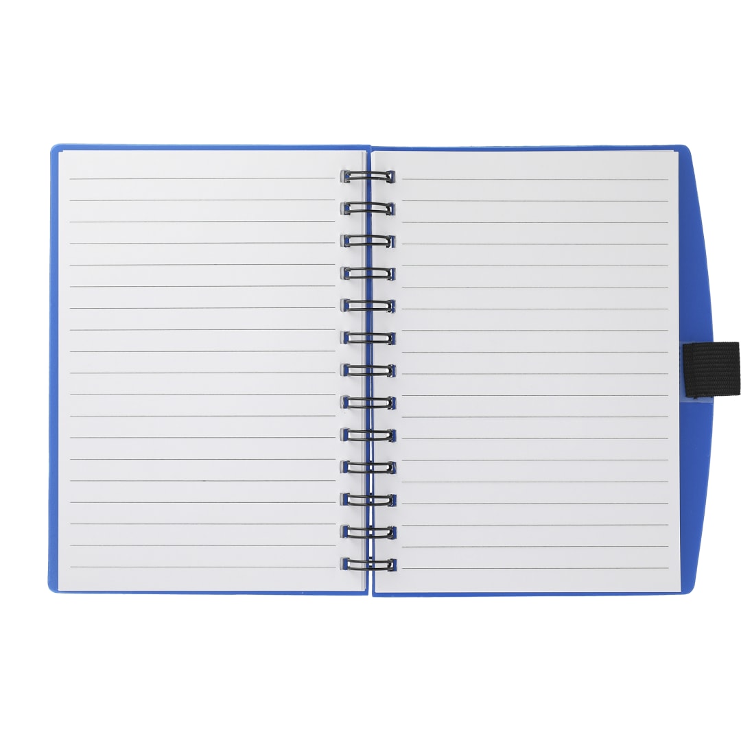 Front View of Blue 5.5" x 7" FSC® Mix Coordinator Spiral Notebook