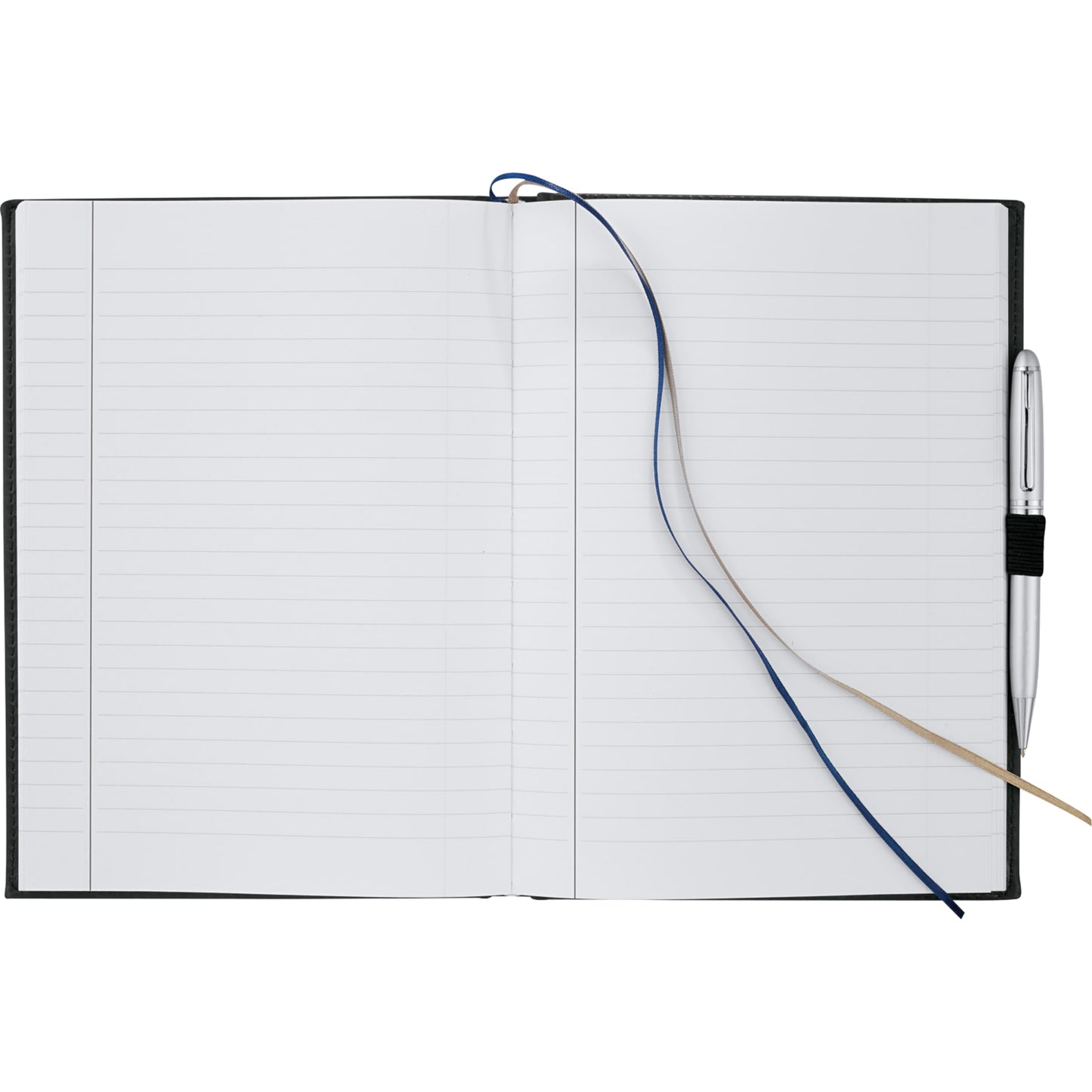 Front View of Blue 7" x 10" FSC® Mix Pedova™ Large Bound Journal