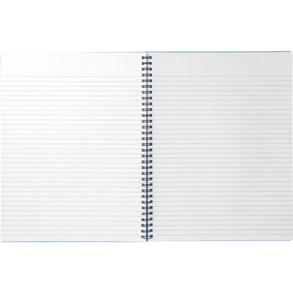 Front View of Blue 8.5" x 11" FSC® Mix Lg Business Spiral Notebook