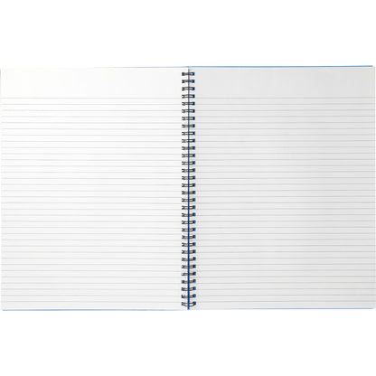 Front View of Blue 8.5" x 11" FSC® Mix Lg Business Spiral Notebook