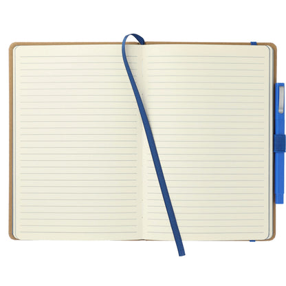 Front View of Blue Eco Color Bound Journal Bundle Set