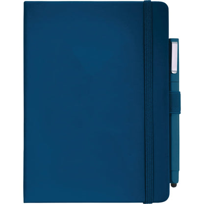Front View of Blue FSC® Mix Vienna Hard Bound Journal Bundle Set plain