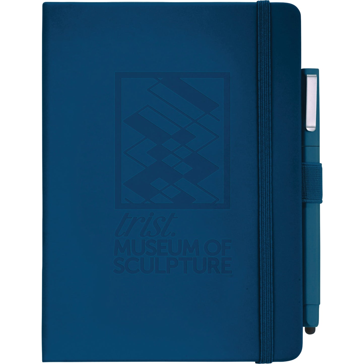 Front View of Blue FSC® Mix Vienna Hard Bound Journal Bundle Set