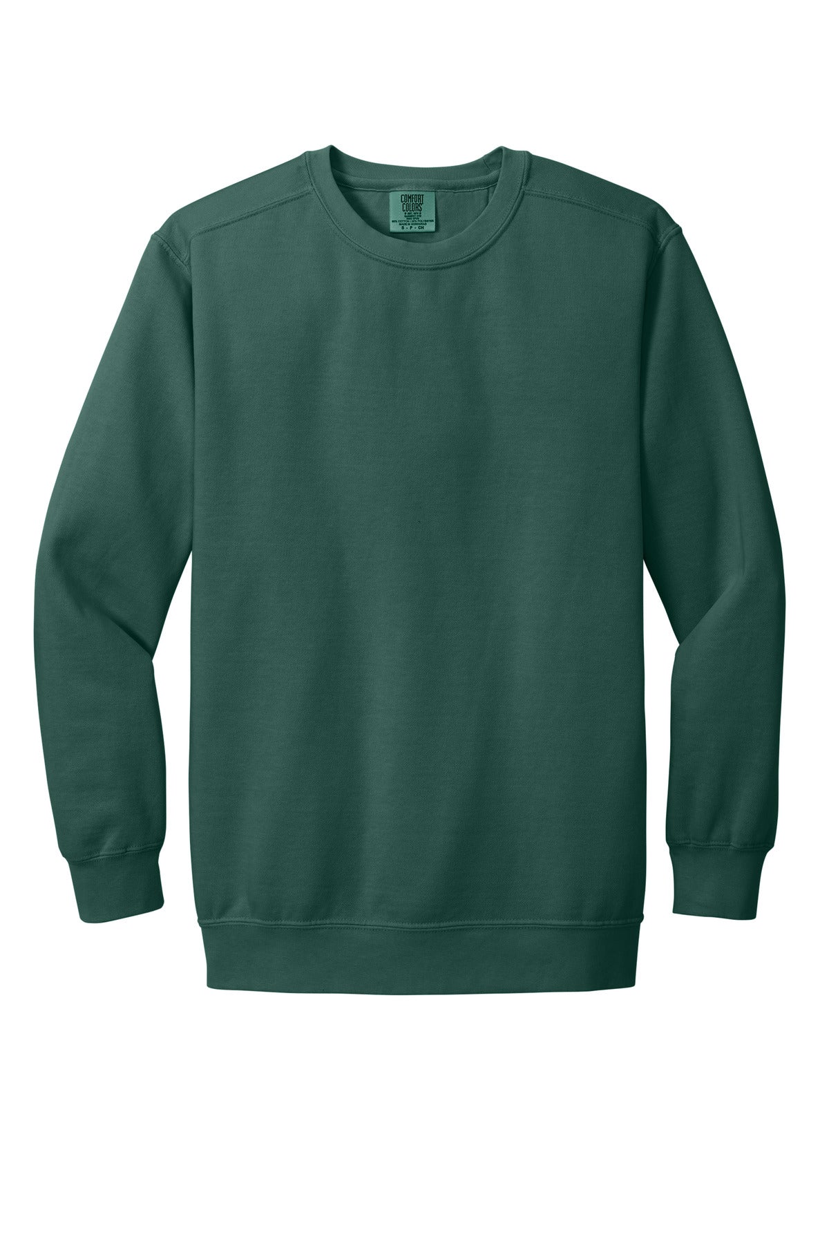 Front View of Blue Spruce COMFORT COLORS Ring Spun Crewneck Sweatshirt. 1566