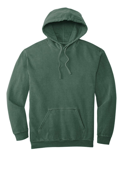 Front View of Blue Spruce COMFORT COLORS Ring Spun Hooded Sweatshirt. 1567