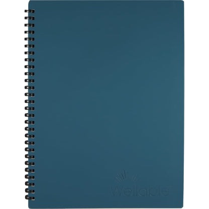 Front View of Blue Wellable™ Plan Well Undated Planner Journal plain