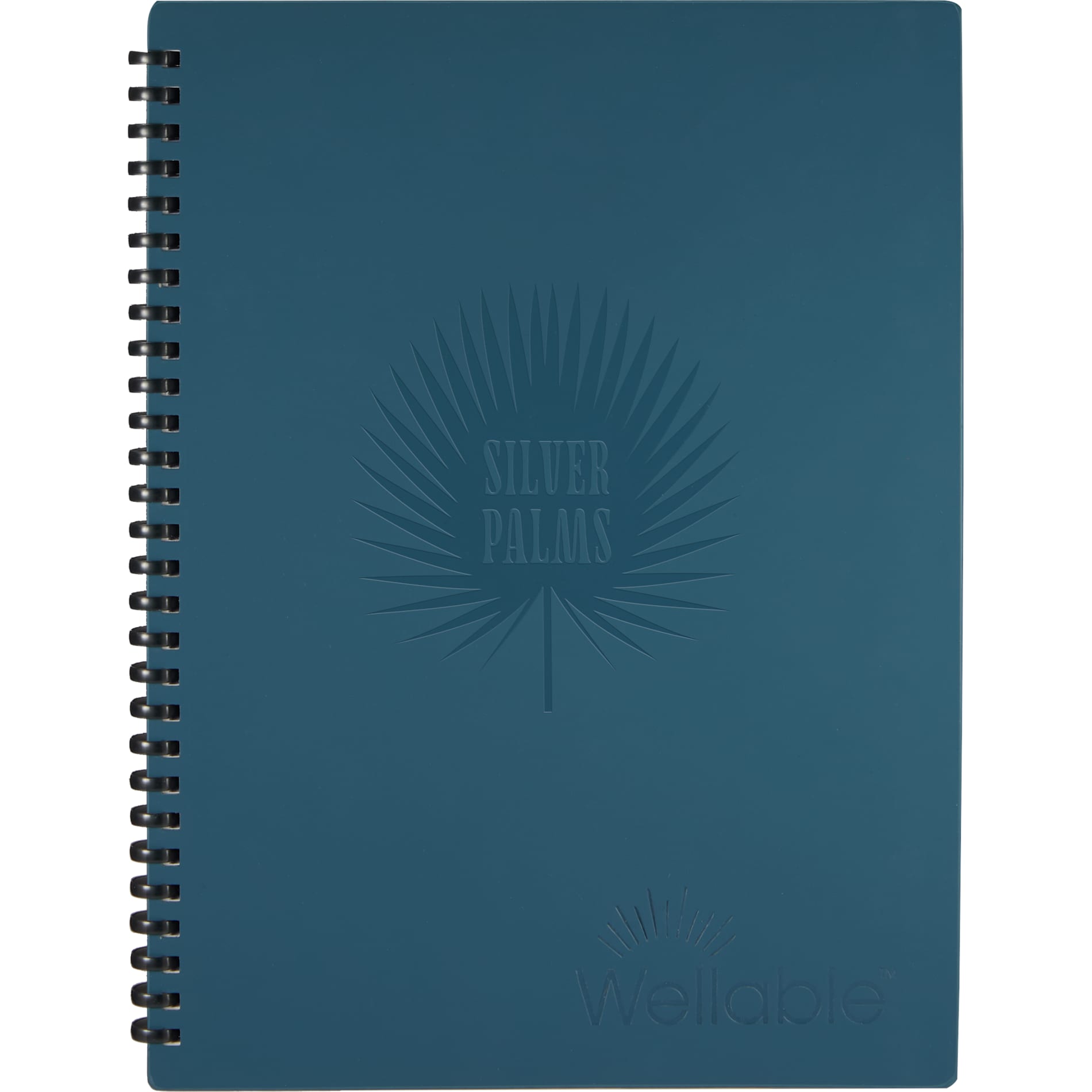 Front View of Blue Wellable™ Plan Well Undated Planner Journal