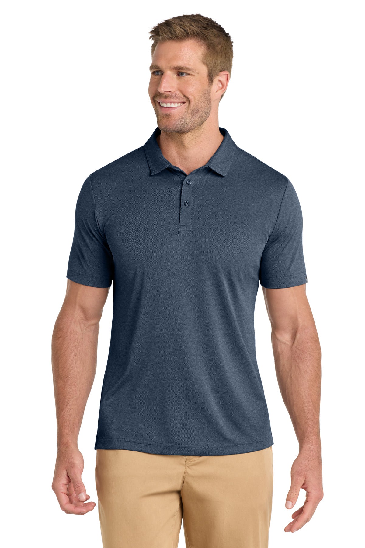 Front View of BlueNights TravisMathew Coto Performance Polo. TM1MU410