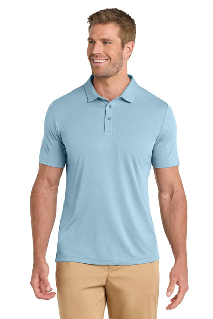 Front View of BrillBluHt TravisMathew Coto Performance Polo. TM1MU410