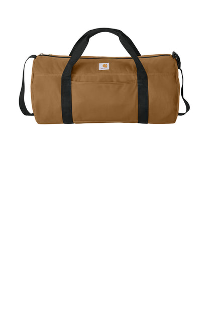 Front View of CarharttBr Carhartt Canvas Packable Duffel with Pouch CTB0000564