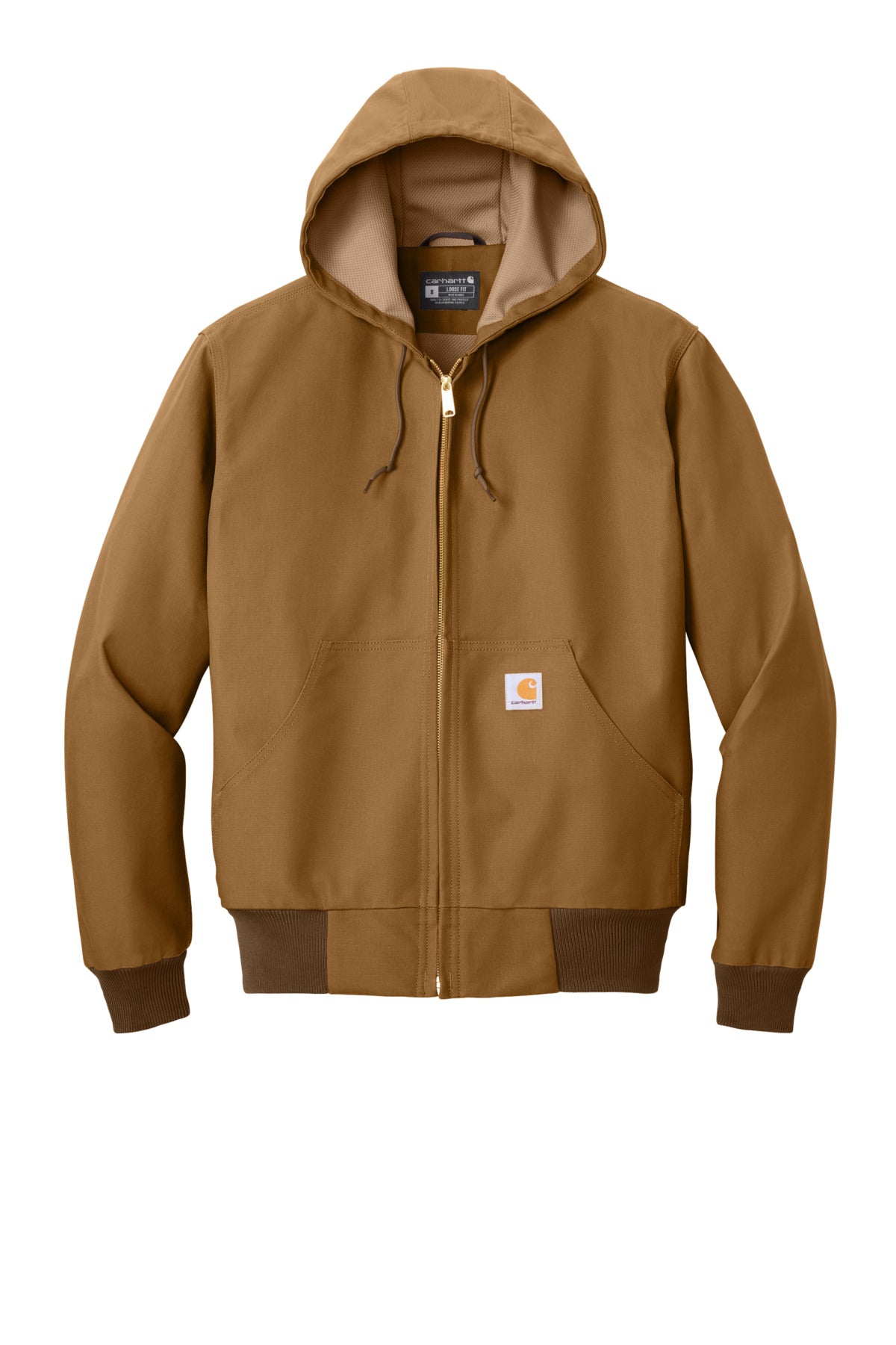 Front View of CarharttBr Carhartt Tall Thermal-Lined Duck Active Jac. CTT106678