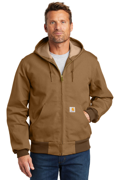 Front View of CarharttBr Carhartt Thermal-Lined Duck Active Jac. CT106678