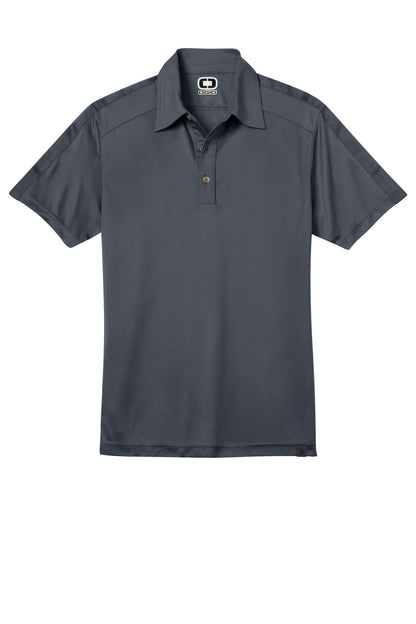 Front View of Diesel Grey OGIO - Hybrid Polo. OG109