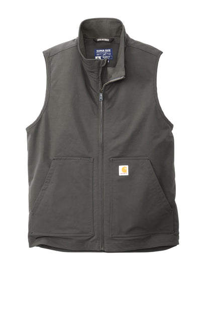 Front View of Gravel Carhartt Super Dux Soft Shell Vest CT105535