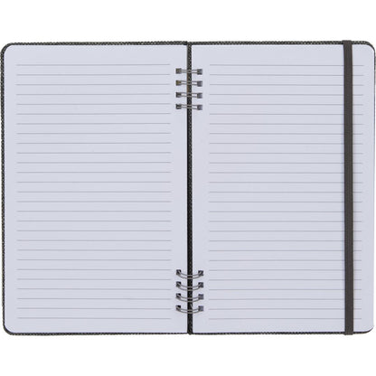 Front View of Gray 5” x 7” Vila Spiral Notebook