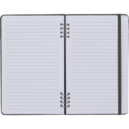 Front View of Gray 5” x 7” Vila Spiral Notebook
