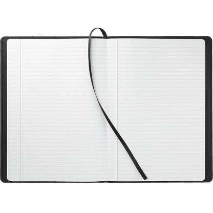 Front View of Gray 7" x 10" FSC® Mix Reclaim RPET Refillable Journal