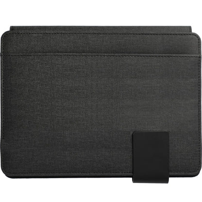 Front View of Gray FSC® Mix Titus 5000 mAh Wireless Charging Journal plain