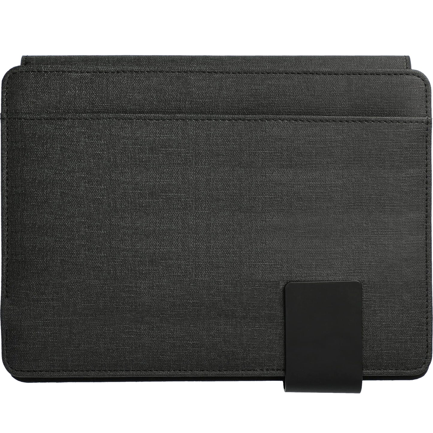 Front View of Gray FSC® Mix Titus 5000 mAh Wireless Charging Journal plain