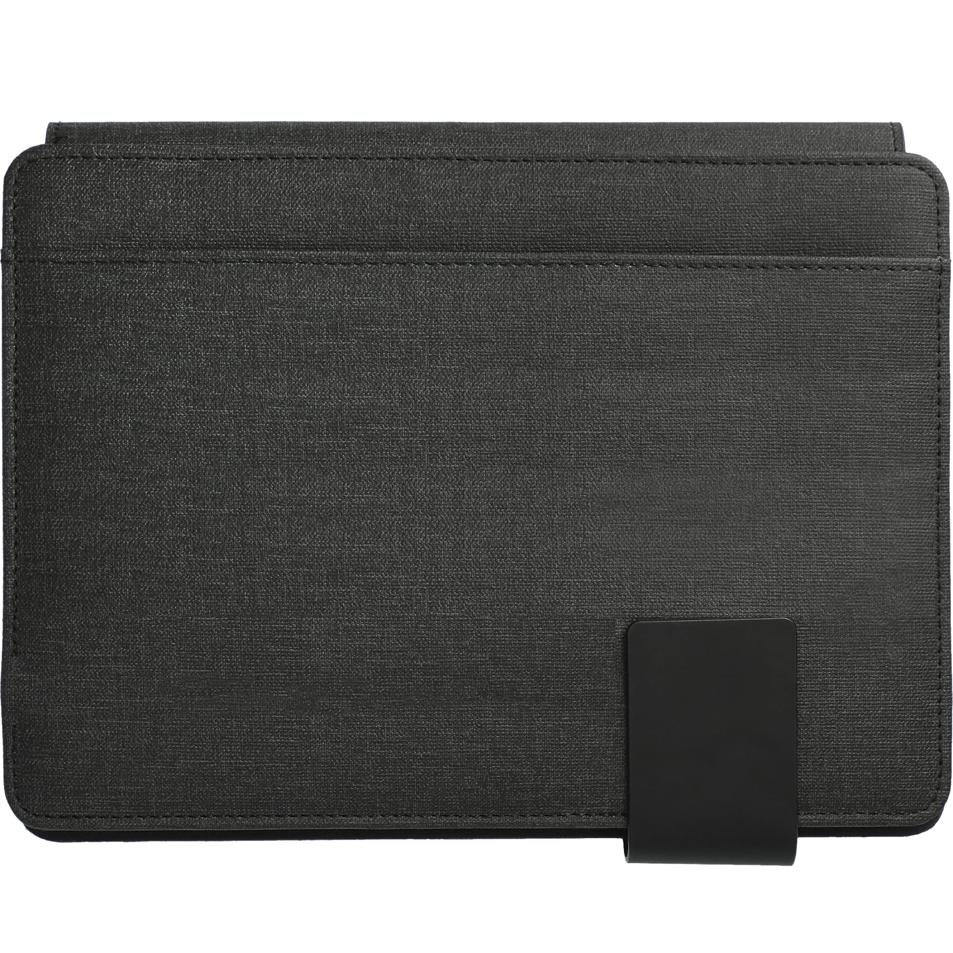 Front View of Gray FSC® Mix Titus 5000 mAh Wireless Charging Journal plain