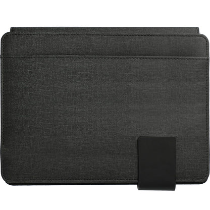 Front View of Gray FSC® Mix Titus 5000 mAh Wireless Charging Journal plain