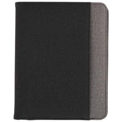 Front View of Gray Stockton 5000 mAh Wireless Charging Journal plain