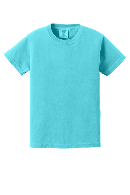 Front View of Lagoon COMFORT COLORS Youth Heavyweight Ring Spun Tee. 9018