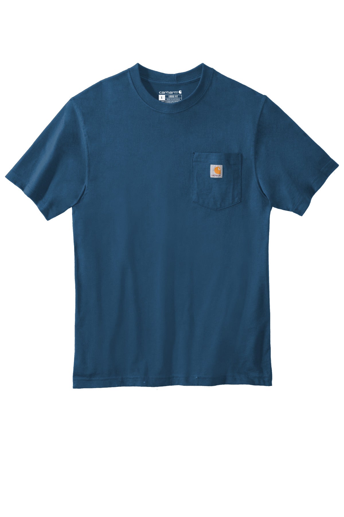 Front View of Lakeshore Carhartt Workwear Pocket Short Sleeve T-Shirt. CTK87