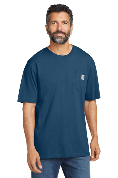 Front View of Lakeshore Carhartt Workwear Pocket Short Sleeve T-Shirt. CTK87