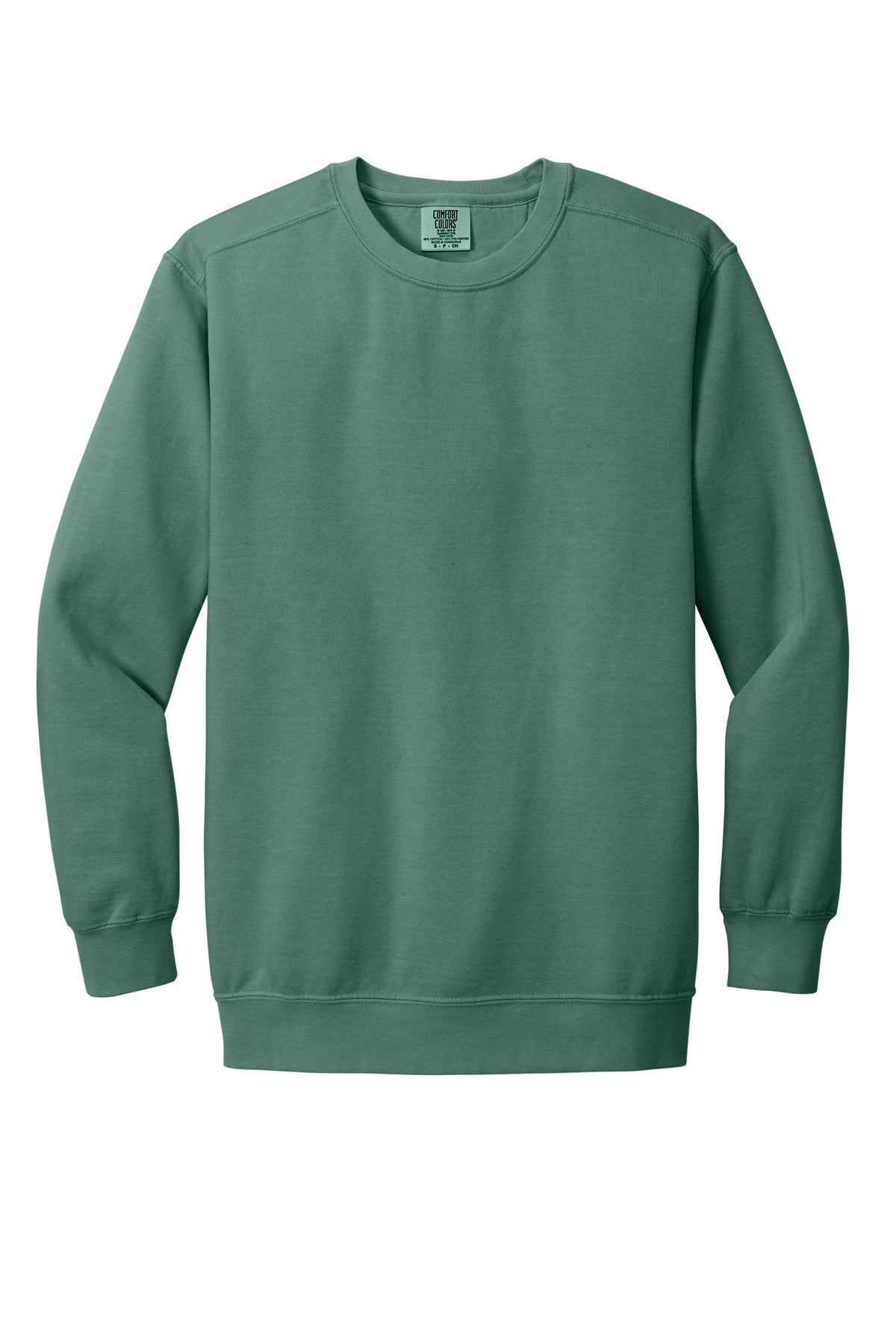 Front View of LightGreen COMFORT COLORS Ring Spun Crewneck Sweatshirt. 1566