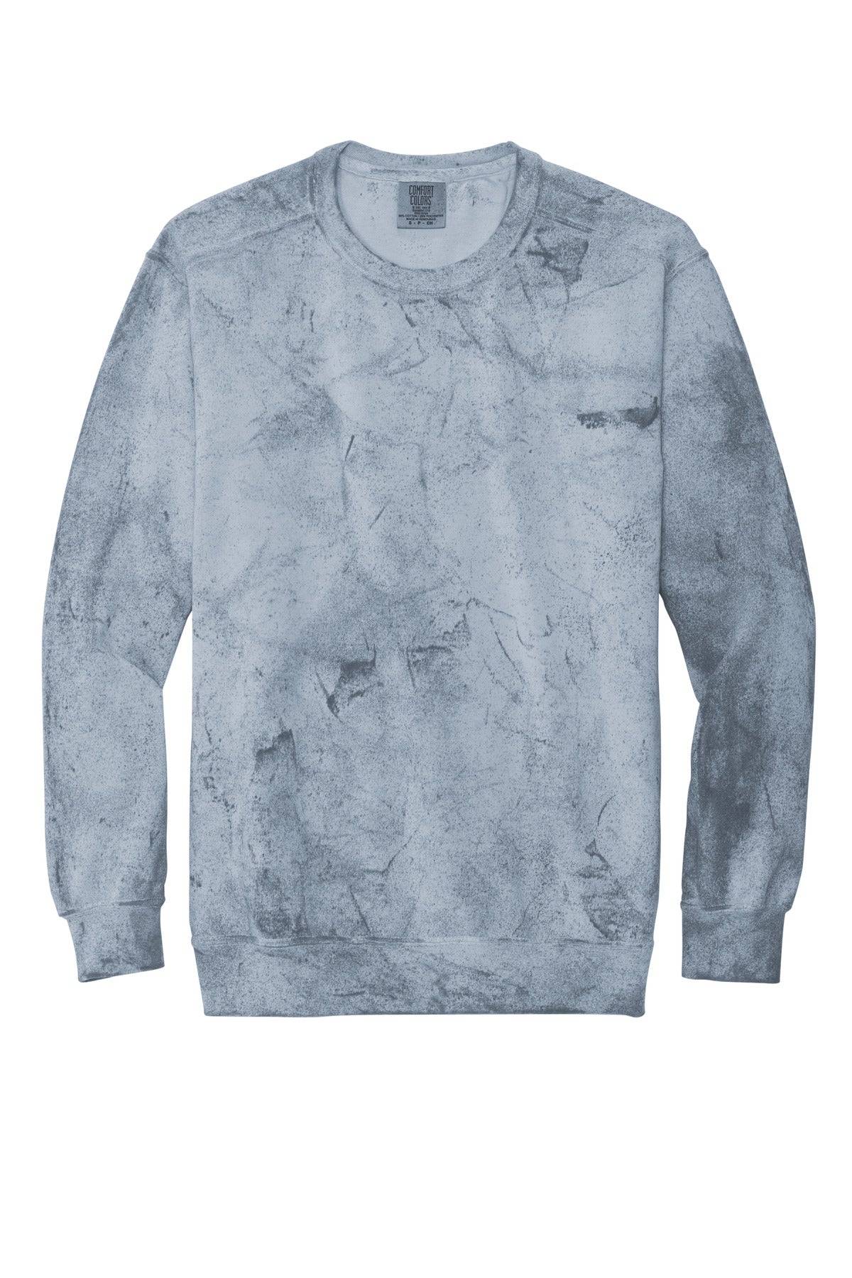 Front View of Ocean Comfort Colors Color Blast Crewneck Sweatshirt 1545