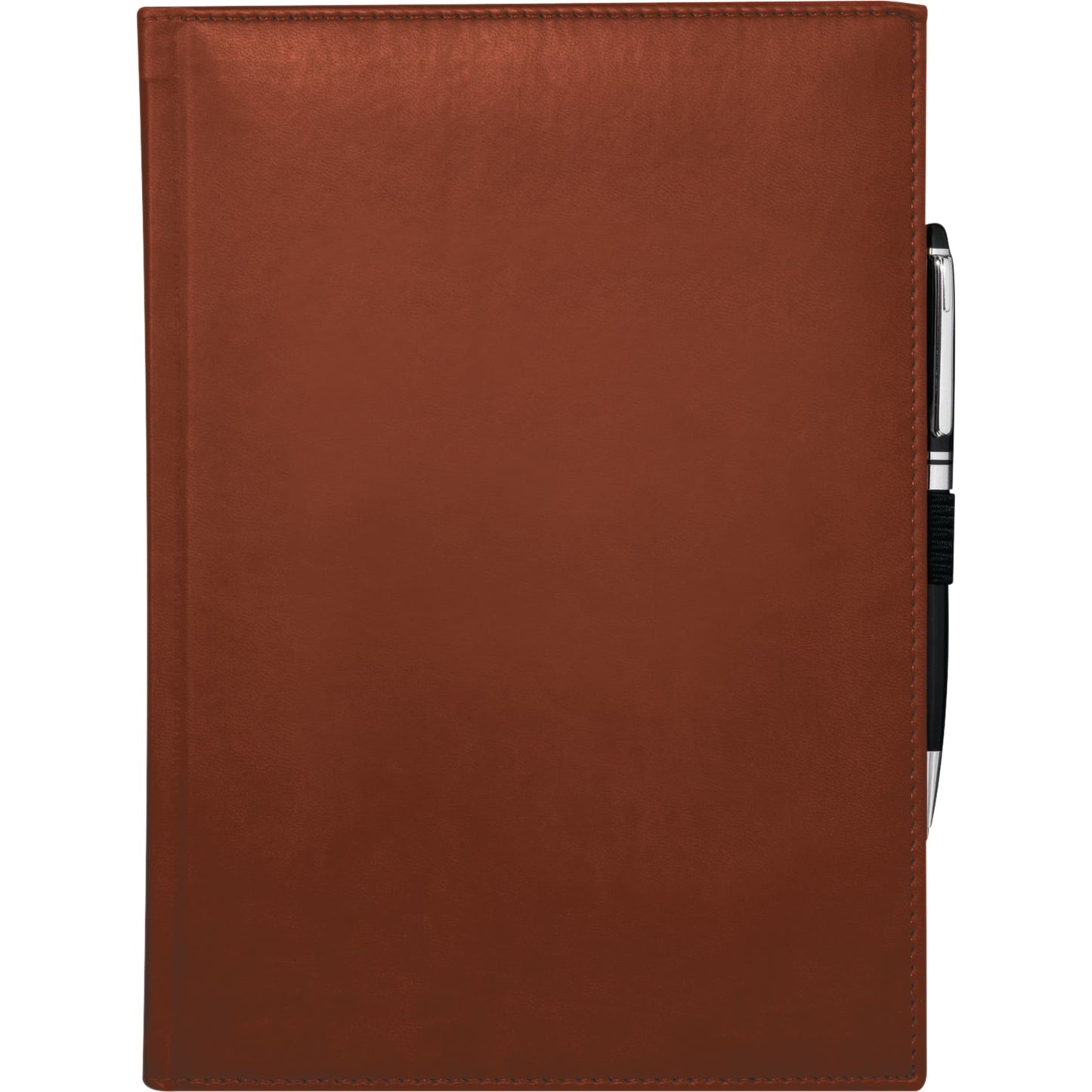 Front View of Red 7" x 10" FSC® Mix Pedova™ Large Bound Journal plain