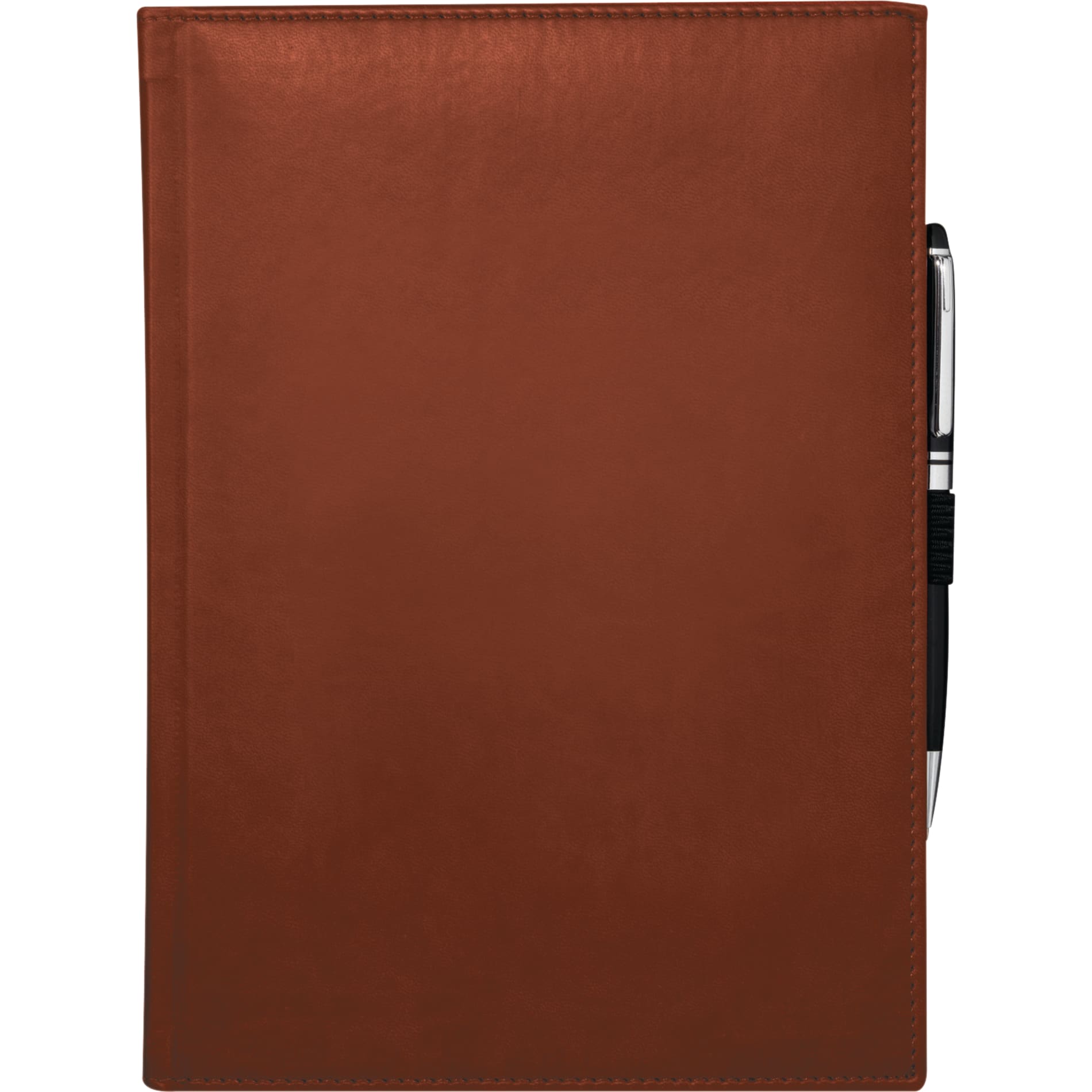 Front View of Red 7" x 10" FSC® Mix Pedova™ Large Bound Journal plain
