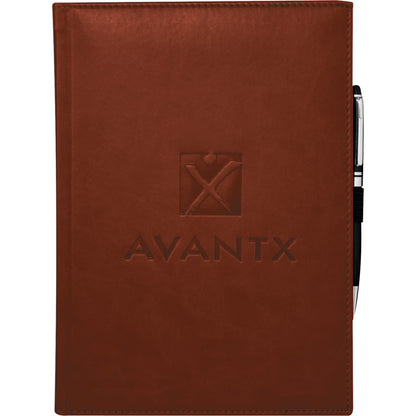 Front View of Red 7" x 10" FSC® Mix Pedova™ Large Bound Journal