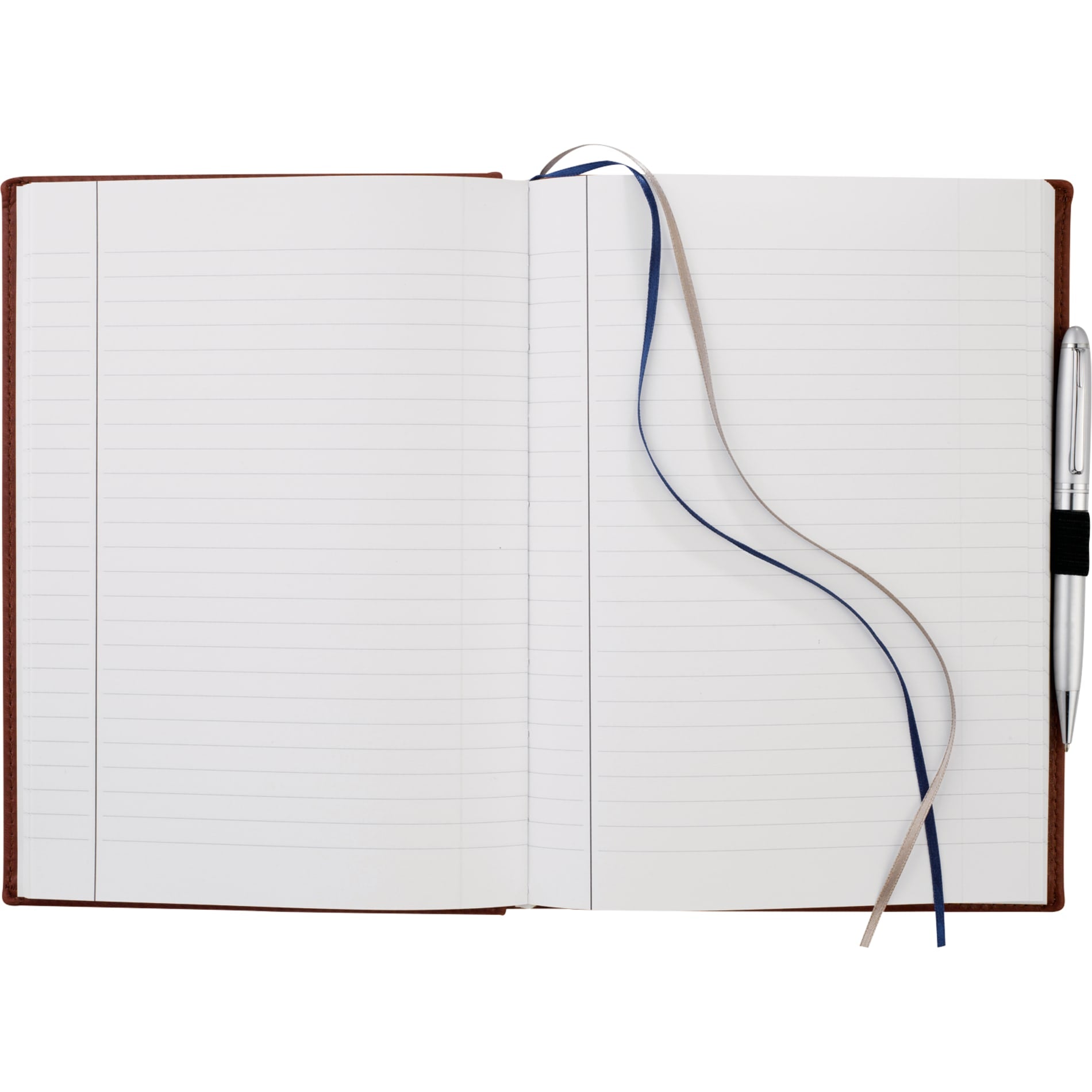 Front View of Red 7" x 10" FSC® Mix Pedova™ Large Bound Journal