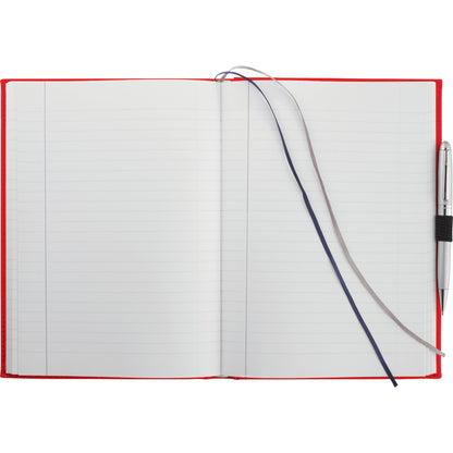Front View of Red 7" x 10" FSC® Mix Pedova™ Large Bound Journal