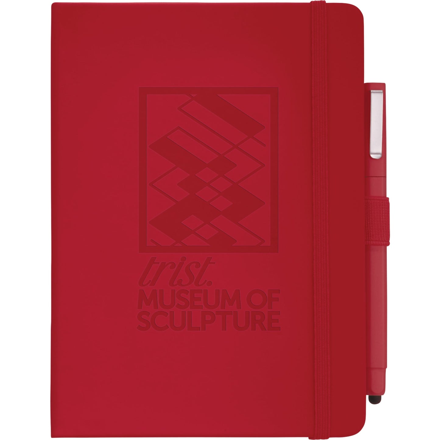 Front View of Red FSC® Mix Vienna Hard Bound Journal Bundle Set