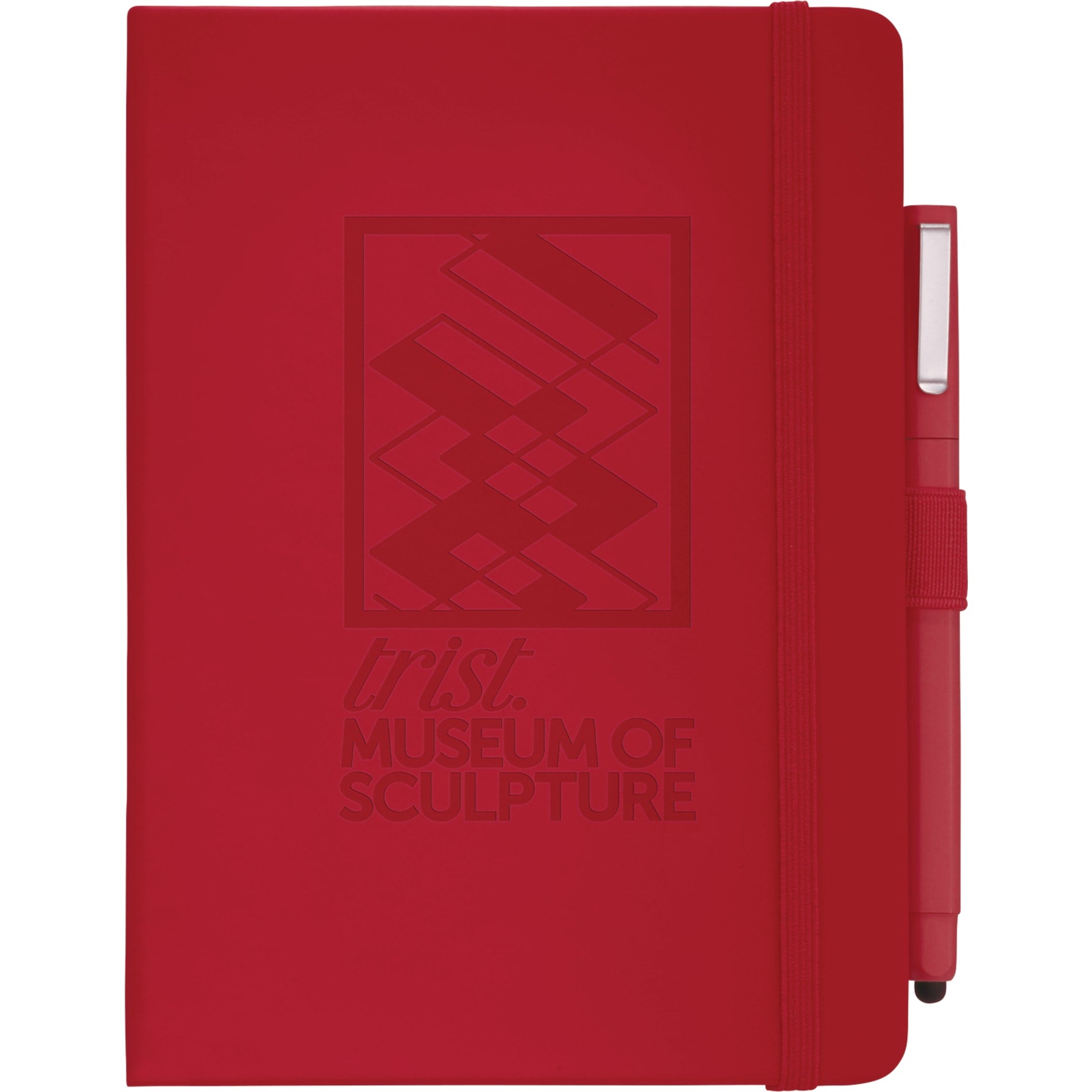 Front View of Red FSC® Mix Vienna Hard Bound Journal Bundle Set