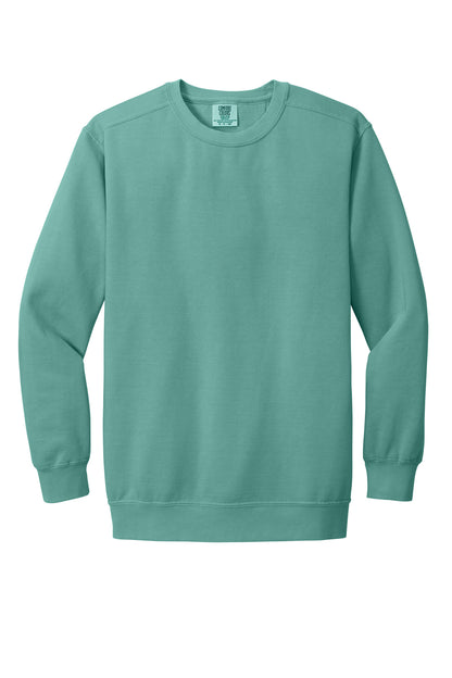 Front View of Seafoam COMFORT COLORS Ring Spun Crewneck Sweatshirt. 1566