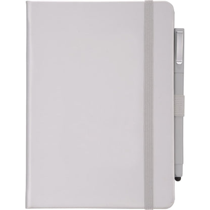 Front View of Silver FSC® Mix Vienna Hard Bound Journal Bundle Set plain
