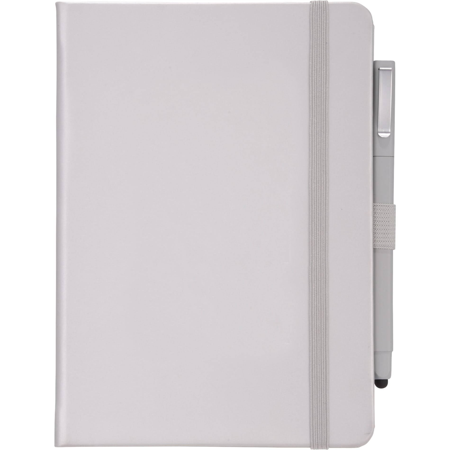 Front View of Silver FSC® Mix Vienna Hard Bound Journal Bundle Set plain