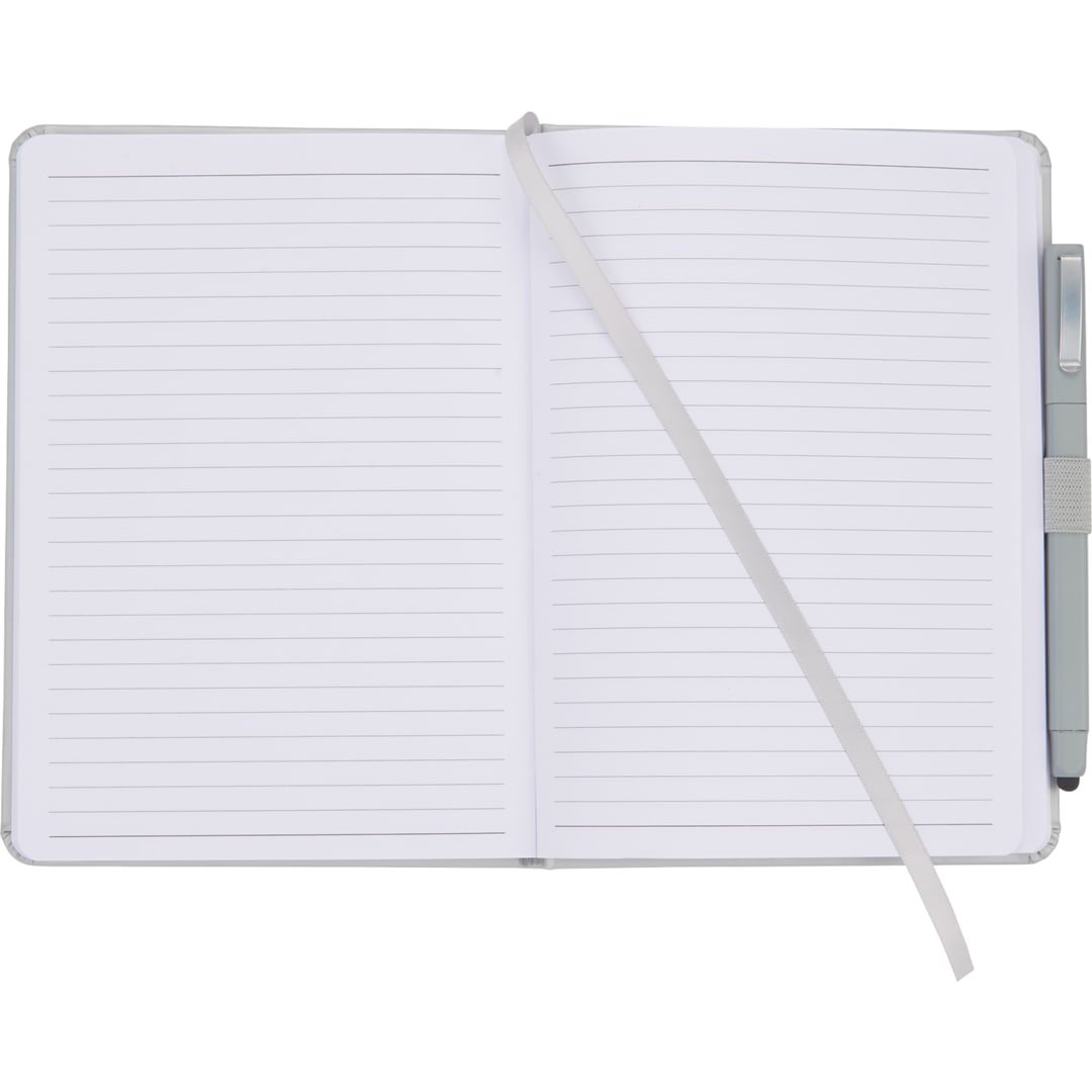 Front View of Silver FSC® Mix Vienna Hard Bound Journal Bundle Set