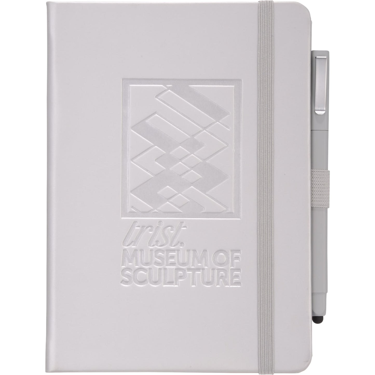 Front View of Silver FSC® Mix Vienna Hard Bound Journal Bundle Set