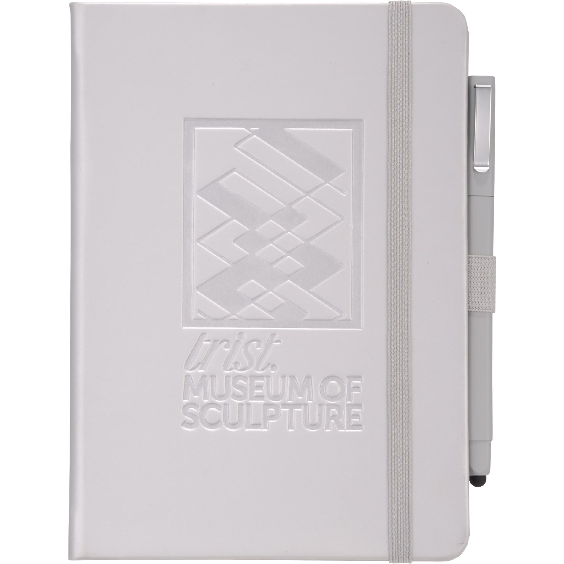 Front View of Silver FSC® Mix Vienna Hard Bound Journal Bundle Set