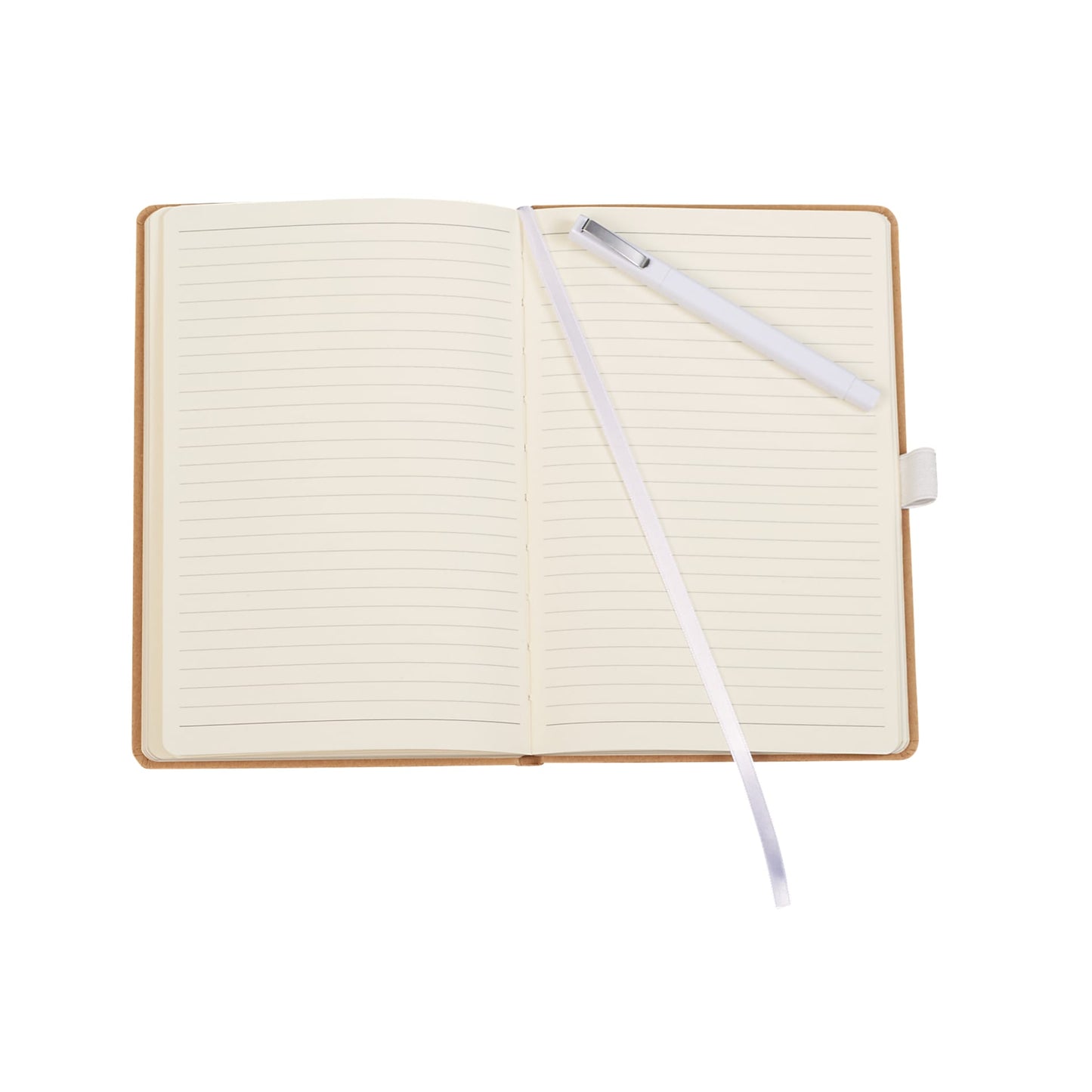 Front View of White Eco Color Bound Journal Bundle Set