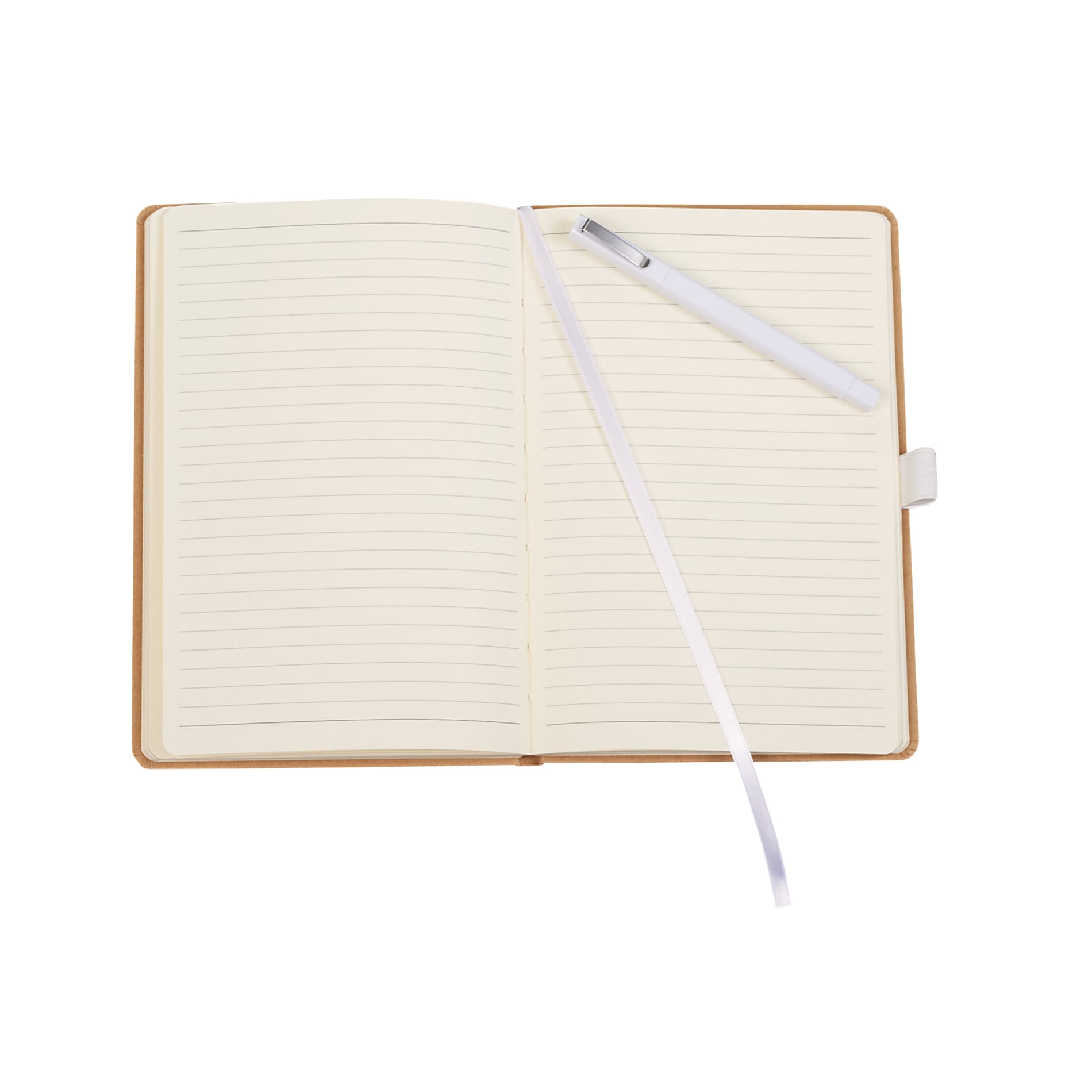 Front View of White Eco Color Bound Journal Bundle Set