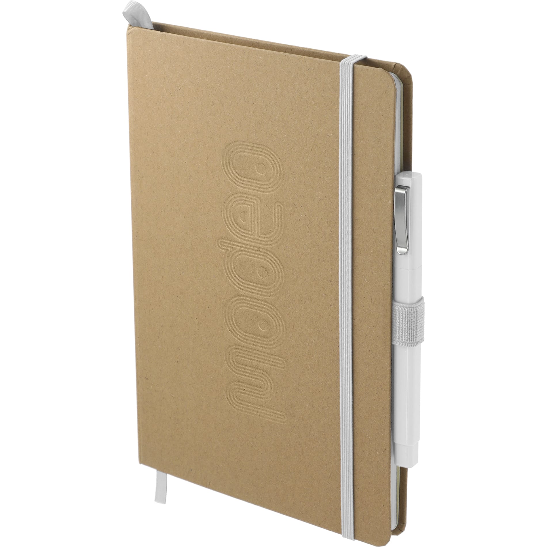Front View of White Eco Color Bound Journal Bundle Set