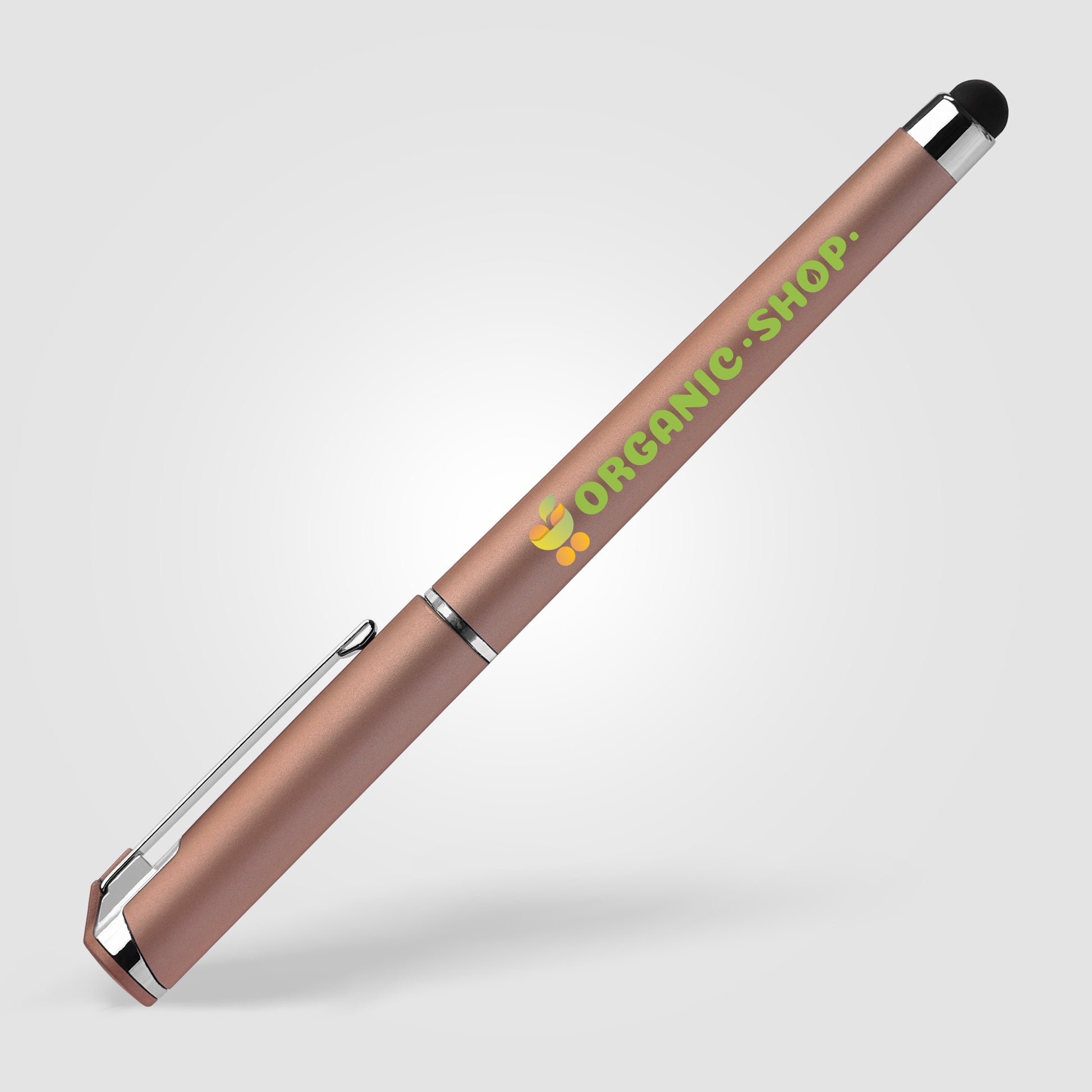 Gold (Barrel) Islander Softy Metallic Gel Pen w/ Stylus